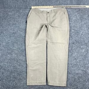 Columbia Pants Mens 38x32 Tan Outdoor Hiking Utility Casual Straight Leg